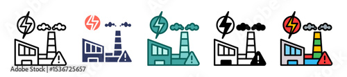 Energy Crisis Impact multiple icon