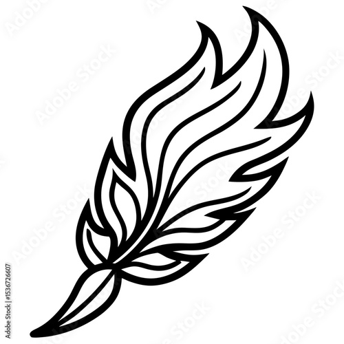 Firebird Feather Jewelry Icon 