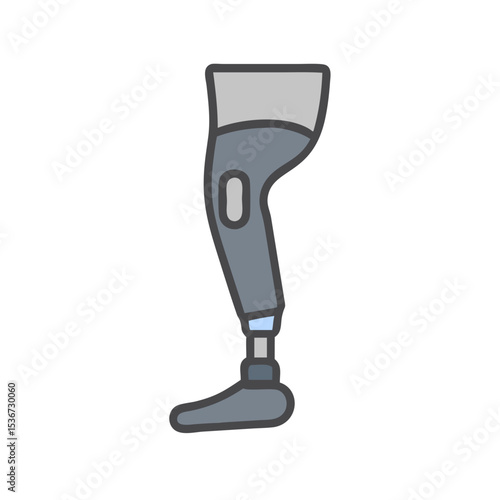 Innovative prosthetic leg design showcases modern technology and functionality for mobility enhancement