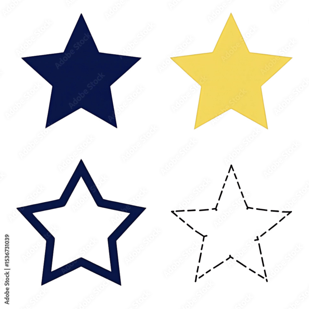 Versatile Star Shapes Design for Branding Logos Icons and Web Design Projects