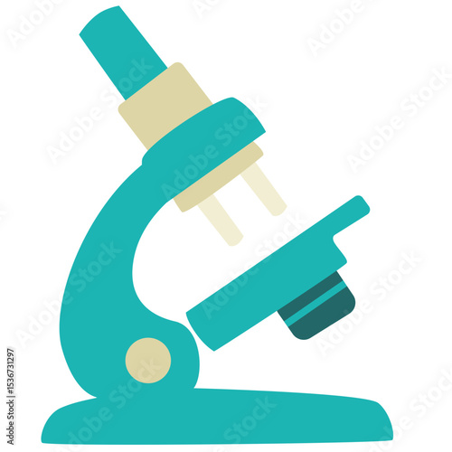 Green microscope for scientific research and experiments, ideal for detailed investigations and discoveries.

