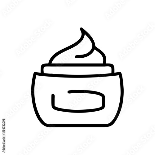Moisturizing cream in a jar with a smooth texture displayed on a plain background ideal for skin care products