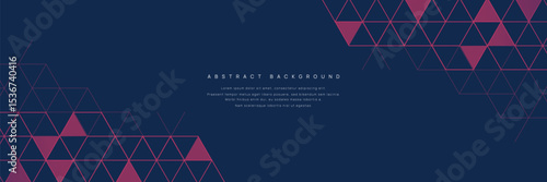 Graphic design element and abstract geometric background with triangle shape pattern