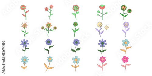 Cute Flower Sticker