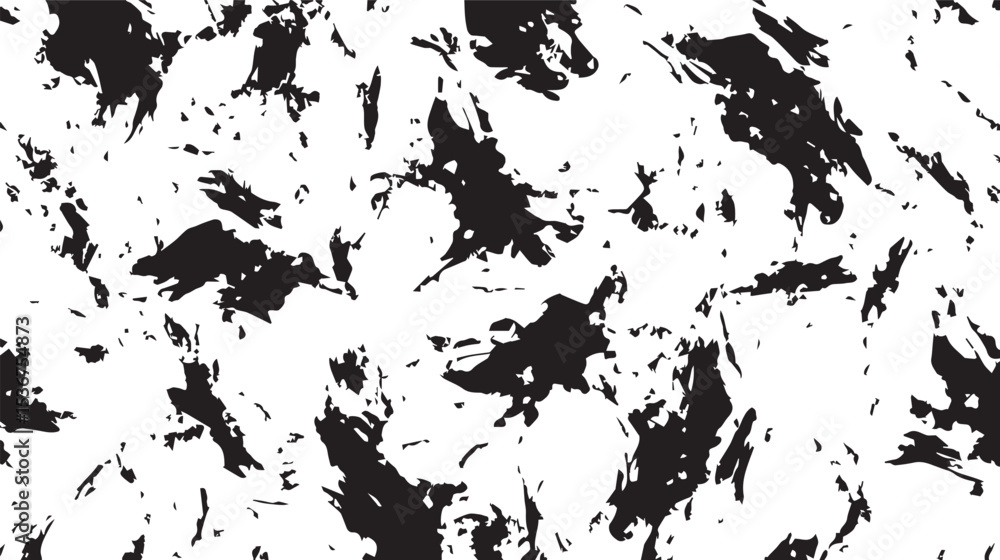 Fototapeta premium Black and White Abstract Texture Seamless Pattern for Design Projects