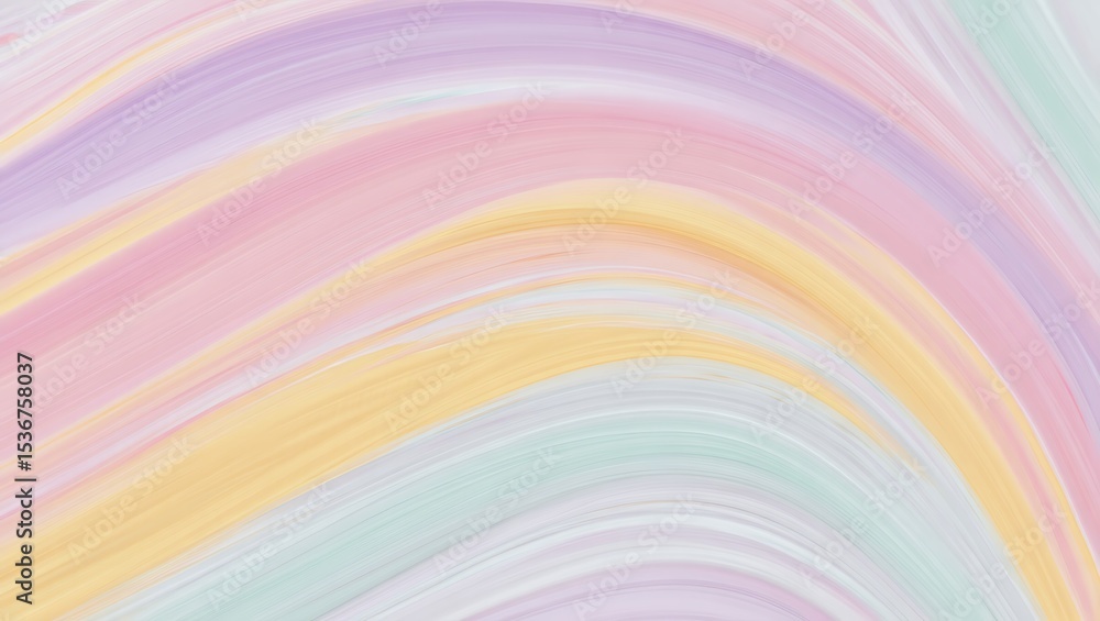 Fototapeta premium Pastel Rainbow Swirl Abstract Background Texture