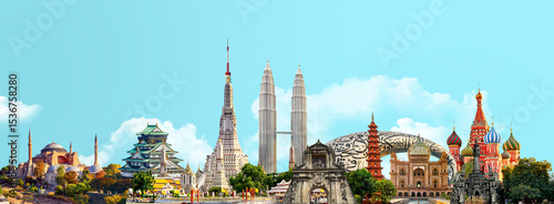 Photography World Iconic Landmarks – A Cultural Collage of Timeless Architecture