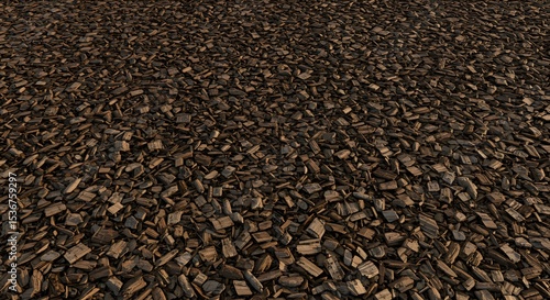 mulch texture from shredded trees, perfect for landscaping visuals, eco-designs, or digital texture backgrounds.