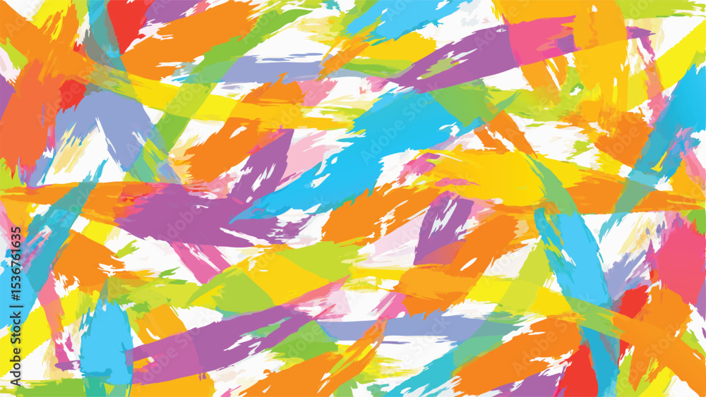 Abstract background with vibrant brush strokes creating a dynamic and colorful composition art design Abstract background with vibrant brush strokes creating a dynamic and colorful composition art design