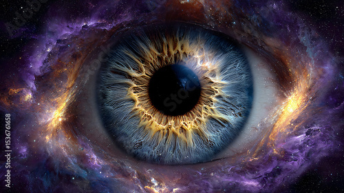 eye iris on background, third eye, Eye of the universe, eye illustration drawing , Psychedelic vision	
