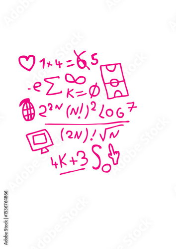formule mathematique texte chiffre nombre