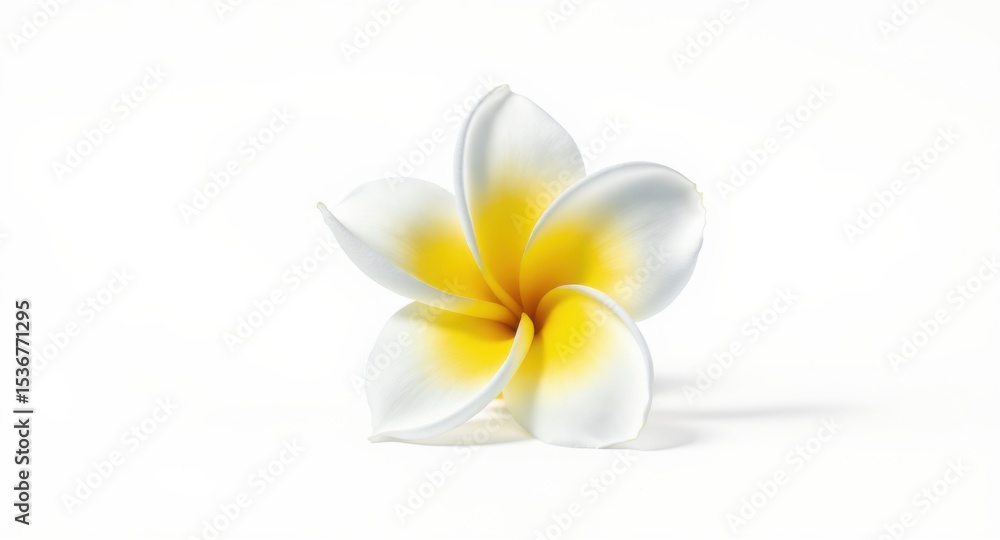 Fototapeta premium Isolated Tropical Flower Blossom on White Background