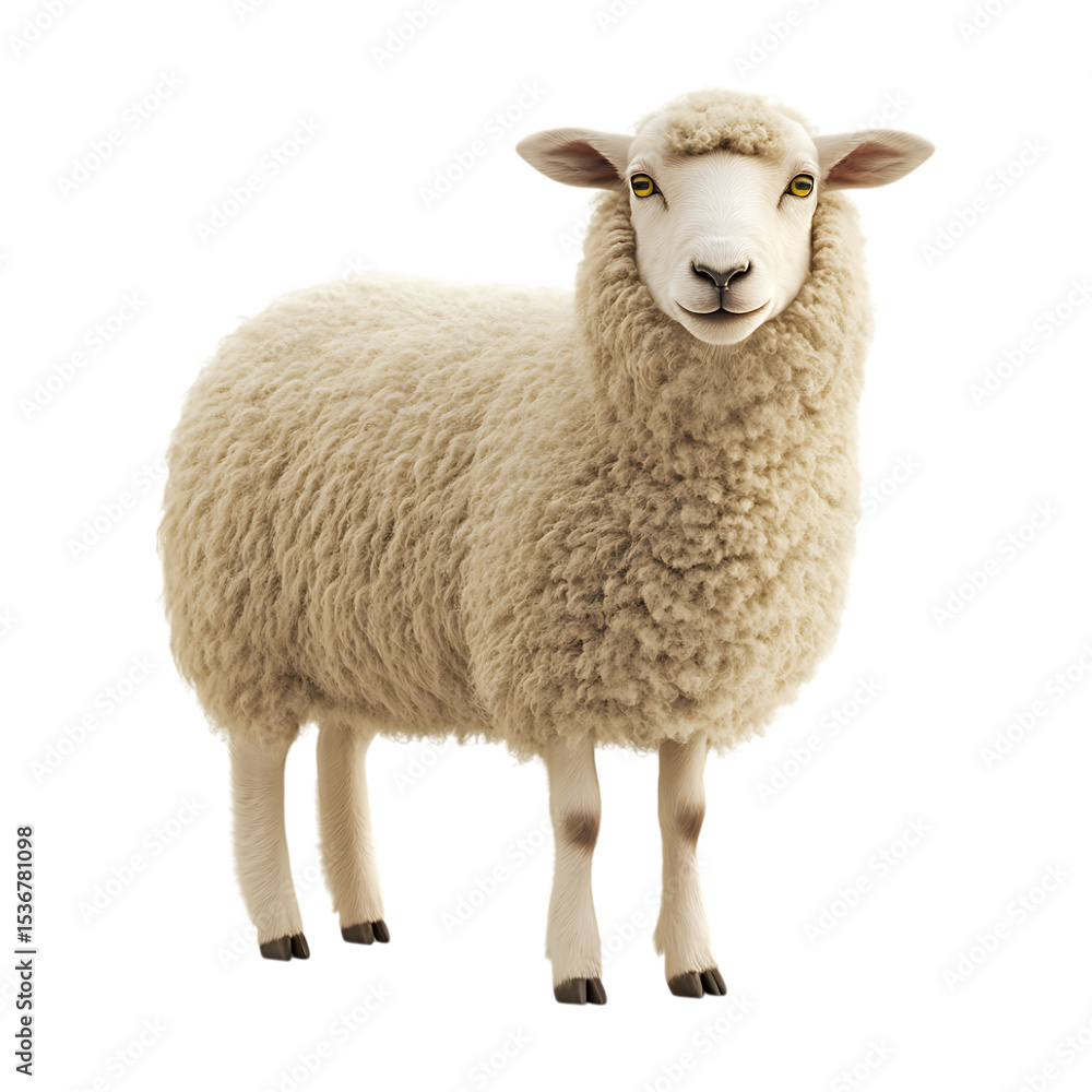 Majestic Sheep A Detailed Photographic Representation On Transparent Background Majestic Sheep A Detailed Photographic Representation On Transparent Background