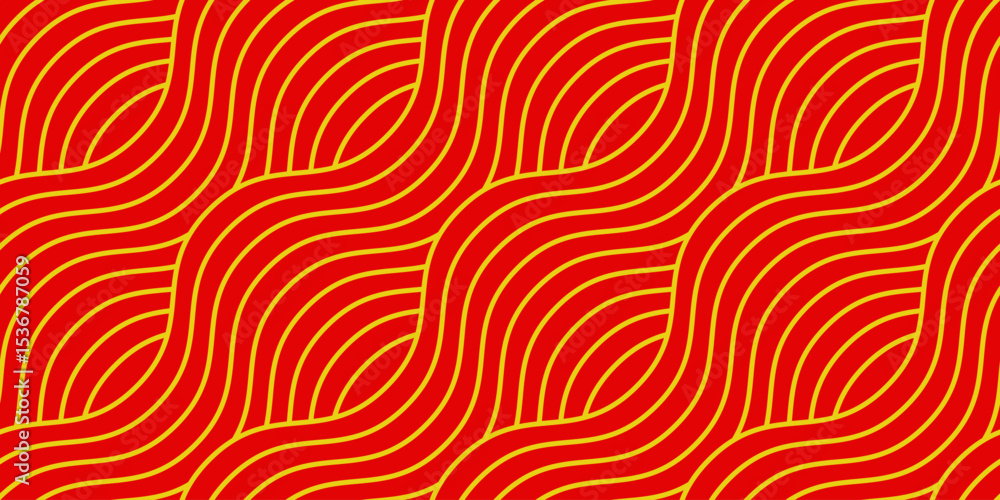 Geometric Asian line art seamless pattern with oriental traditional shapes flowers ornament, waves. Red and gold Japanese print for lunar chinese new year decoration. Luxury retro vector illustration Geometric Asian line art seamless pattern with oriental traditional shapes flowers ornament, waves. Red and gold Japanese print for lunar chinese new year decoration. Luxury retro vector illustration