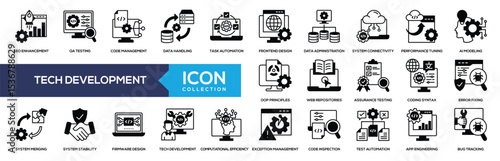 Tech Development Mixed Icon Collection