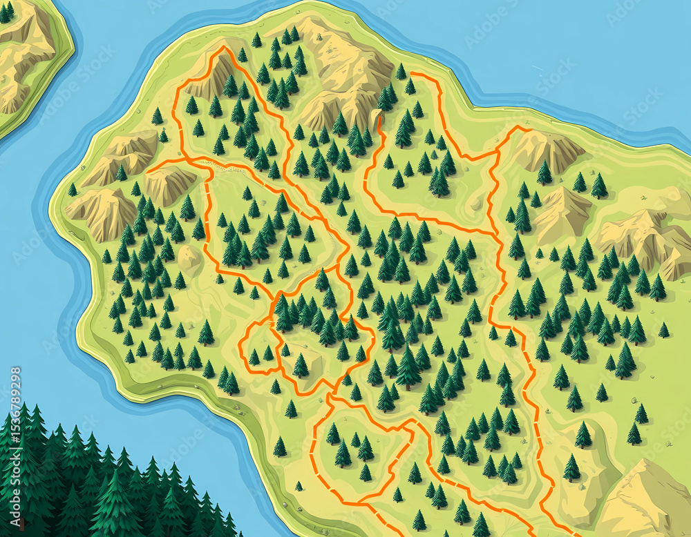 vector illustration of a tropical island vector illustration of a tropical island