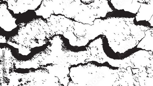 Dramatic Black and White Crack Texture Abstract Art Background