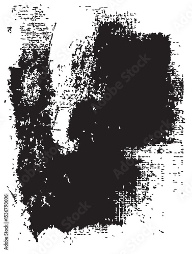 Black Ink Blot Texture Abstract Art Background for Design Projects