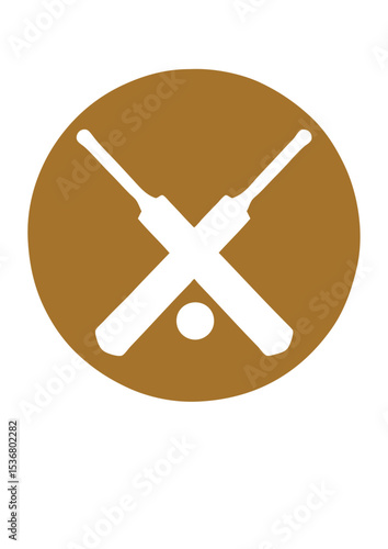 batte cricket balle logo