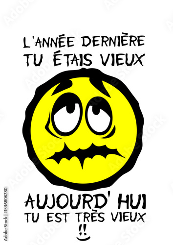 ajouter age etais vieux anniversaire smiley