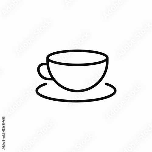 coffee serving icon sign vector