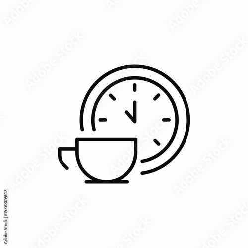 coffee break icon sign vector