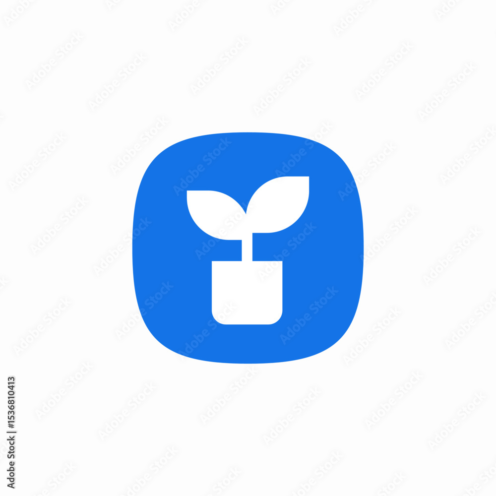pot plant icon sign vector pot plant icon sign vector