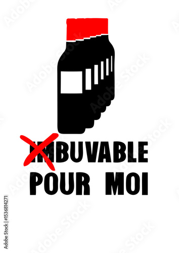 bouteille vin buvable pour moi humour alcool