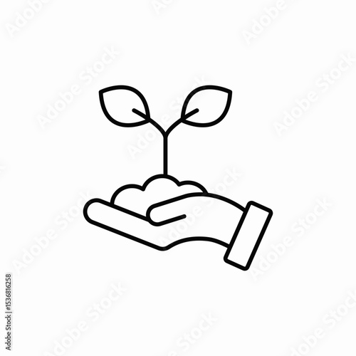 care growth icon sign vector