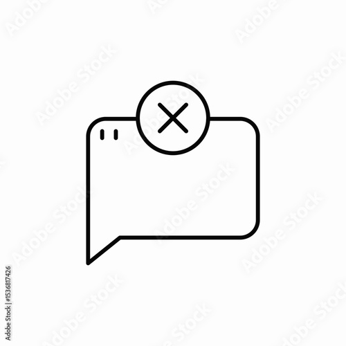 remove message icon sign vector