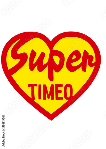 timeo super logo coeur love