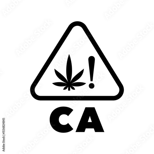 cannabis packaging warning symbol, California