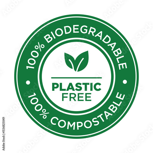 PLASTIC FREE ICON VECTOR