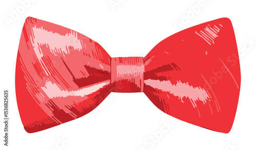 Bright Red Bowtie Classic Fashion Item