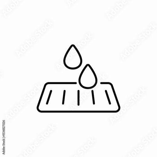 sluice drain icon sign vector