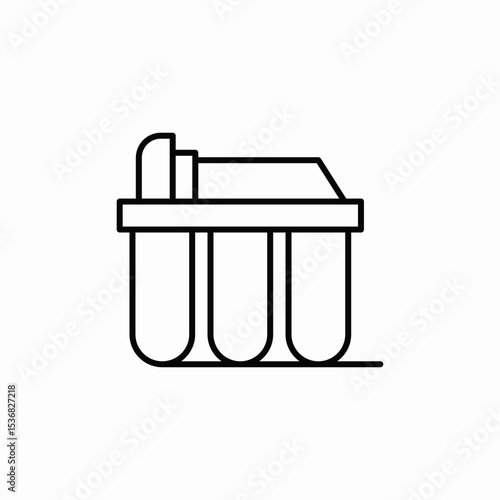 water filter icon sign vector