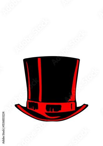 chapeau grand haut forme