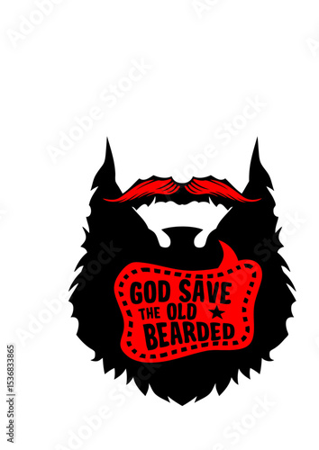 citation barbe god save bearded humour drole