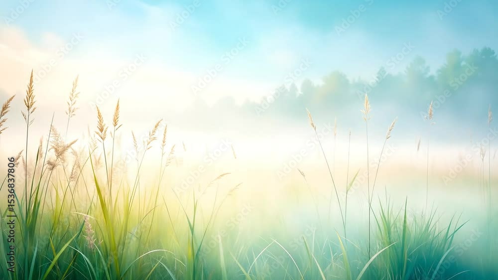 Misty Morning Meadow Misty Morning Meadow