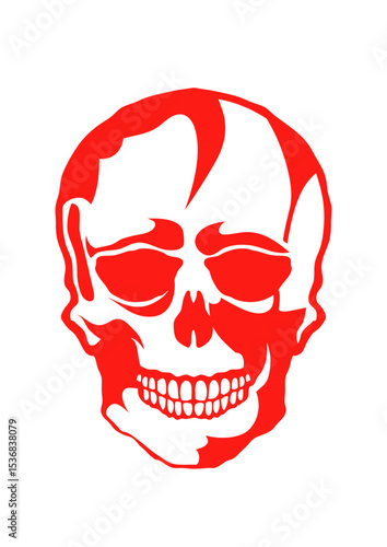 tete de mort crane halloween dessin peur