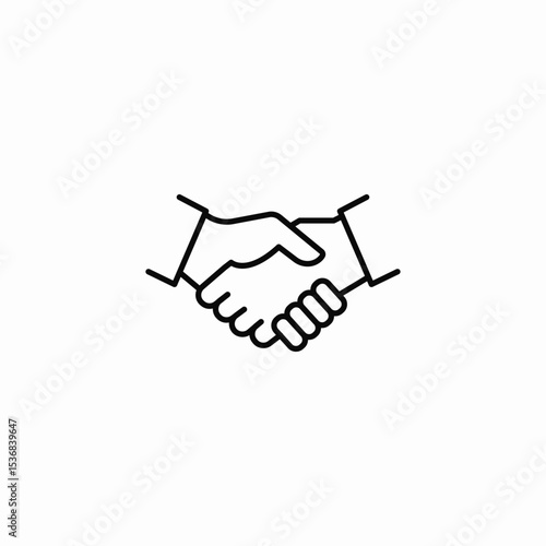 mutual agreement icon sign vector