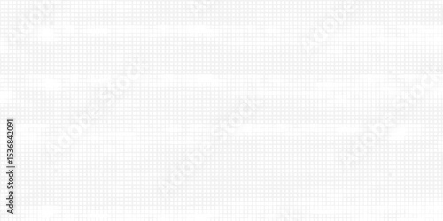 Abstract White Fintech Financial Technology Background Pixel Pattern. Abstract Business Technology Science Vector Background.