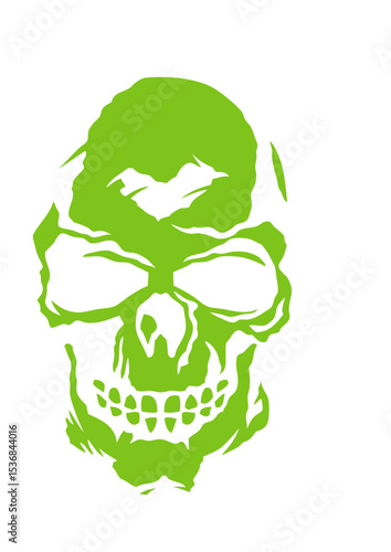Tete de mort halloween horreur dessin crane