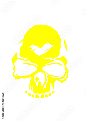 Tete de mort halloween horreur dessin crane