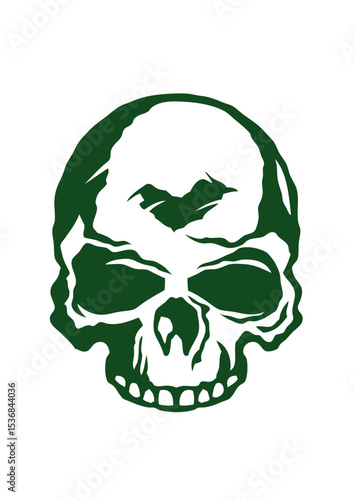 Tete de mort halloween horreur dessin crane