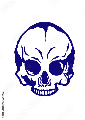 Tete de mort halloween horreur dessin crane