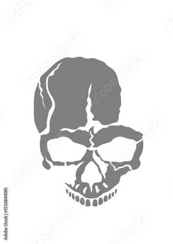 Tete de mort halloween horreur dessin crane