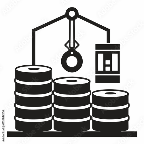 oil barrel and barrels
