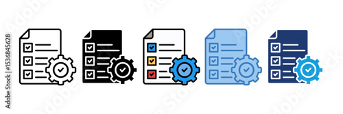 Project Management Icon Element For Design