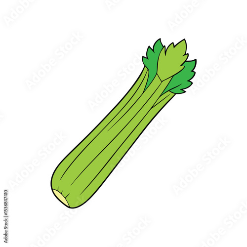fresh green celery